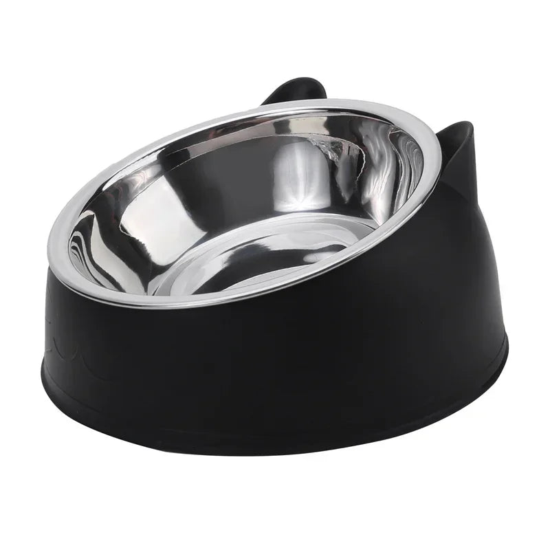 TiltBowl Pro — Tigela Inclinada de Aço Inox para Gato e Cão