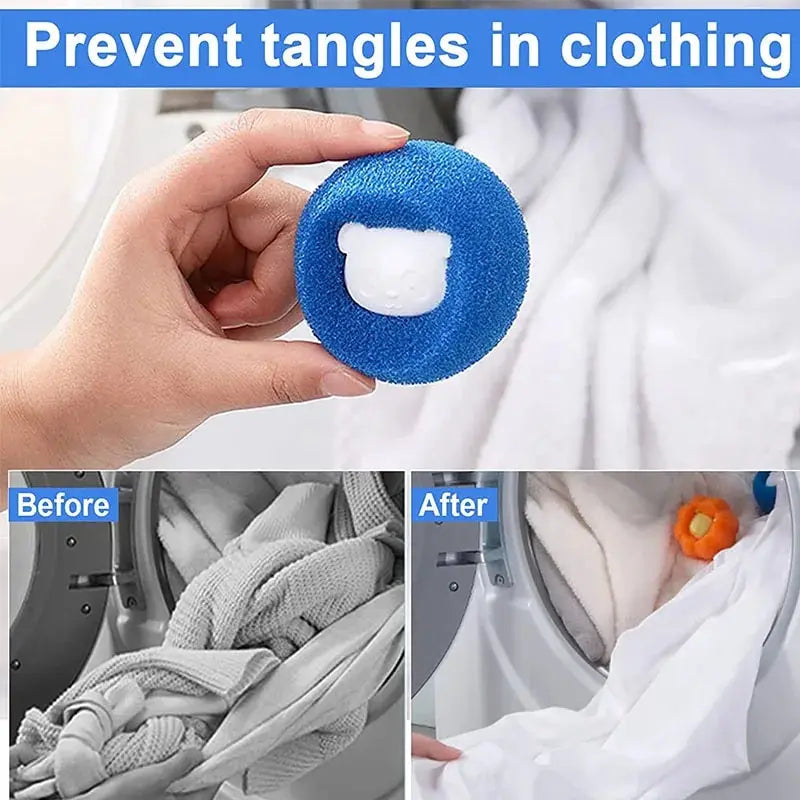 LintBalls Pro — Bolas Remove-Pêlo para Máquina de Lavar (Pack Reutilizável)