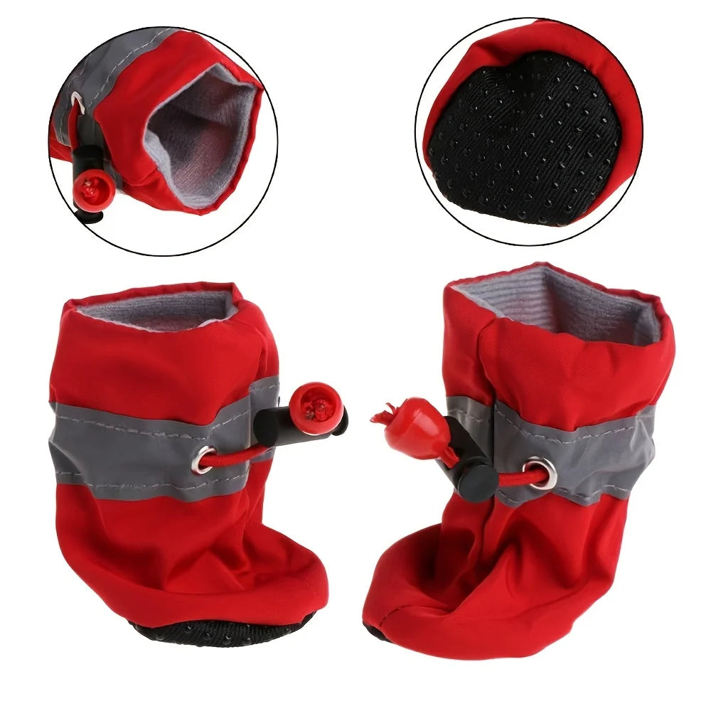 PawBoots Pro — Botas Impermeáveis para Cão (Pack 4)